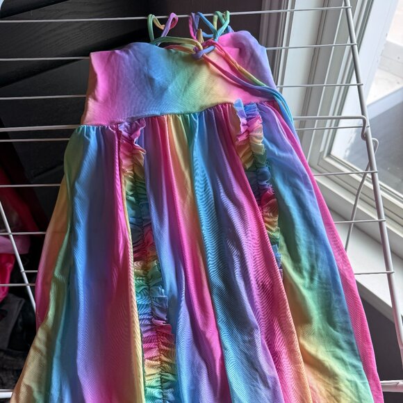 Rainbow Icecream Frills On Frills Dress Blackmilk - Picture 1 of 4